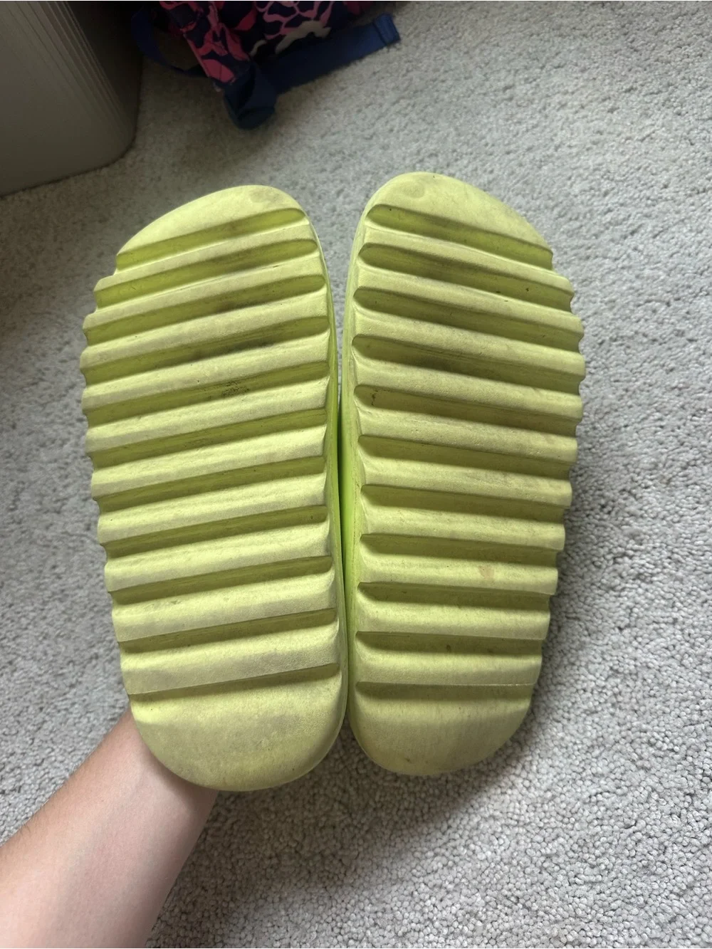 Men’s Yeezy Slide in Neon Yellow